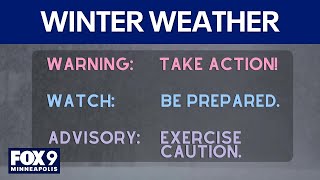 Understanding winter weather advisories and warnings