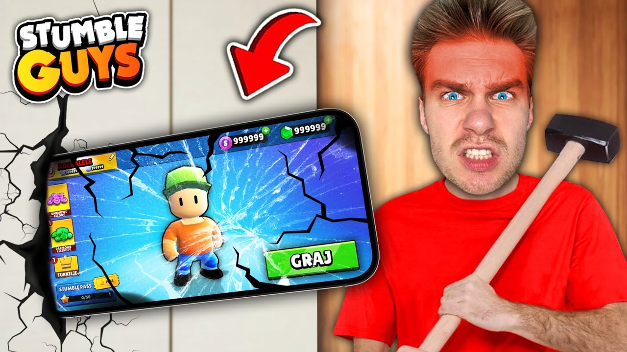ZNISZCZYSZ swój *TELEFON* na 100% 📱 jeśli ZAGRASZ w TĄ NOWĄ MAPĘ ⚠️ (nie próbuj) ❌ w Stumble Guys… 🥲