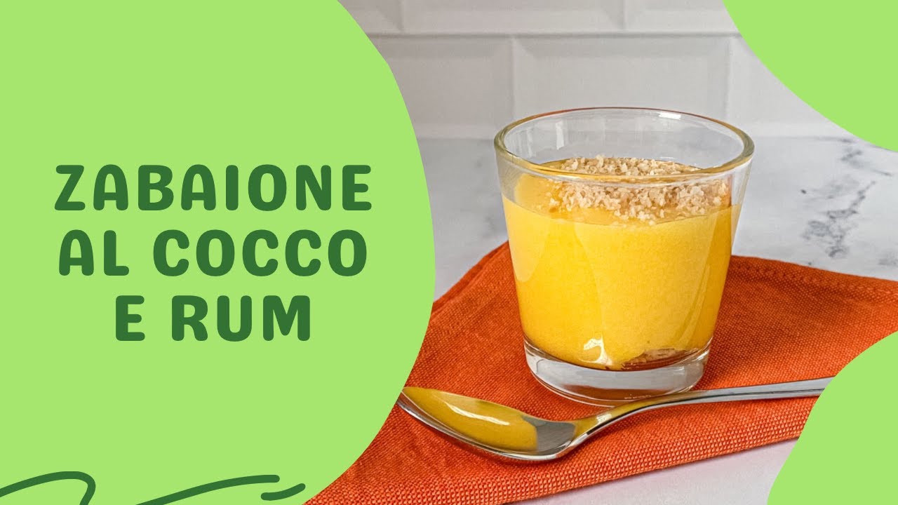 Zabaione al cocco e rum | Goloso e facile | Ricetta perfetta | Facile e veloce | Senza glutine |
