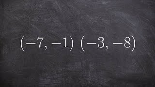 Finding the linear equation given two points