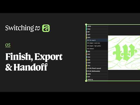 Exporting from Affinity: PDF, SVG and Canva Brand Kit Files