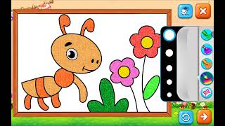 Cute Ant Coloring for Kids Easy Insect Coloring Fun