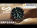 Unboxing Seiko 5 Sports SRPD55K1 Automatic Black Dial Stainless Steel Strap