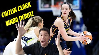 Reacting to Caitlin Clark's first WNBA game!  Indiana Fever vs. Dallas Wings (Preseason)