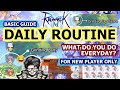 RO 2.0 | New Server Tips : My DAILY ROUTINE | What to do everyday? | ROM Memory of Faith