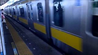 JR東日本 E231系0番台 中央・総武線 ミツB82編成 837B 三鷹行 船橋駅到着