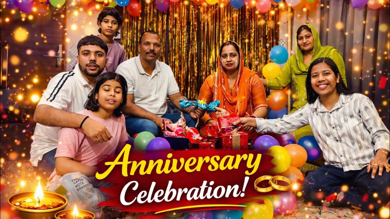 Harsh chhikara ki haveli p gaya🏘️ ## Mmy papa ki anniversary celebration🍻special vlog🥳🎂🥰