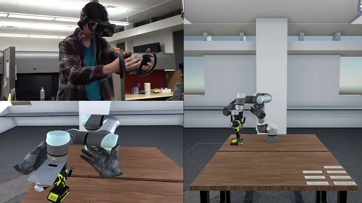 Human-Robot Interaction Inside a Virtual Workspace
