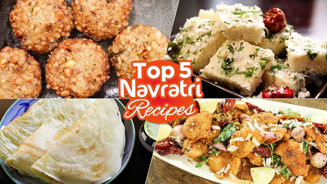 Top 5 Navratri Recipes 2019 | Upvas Dosa | Sabudana Vada| Upvas Dhokla| Arbi Stir Fry| Navratri 2019 | Rajshri Food