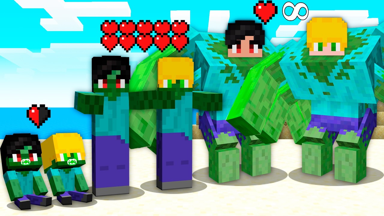 Жизнь ЗОМБИ в Minecraft