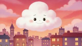 The little cloud explores the city and lends a helping hand whenever it can