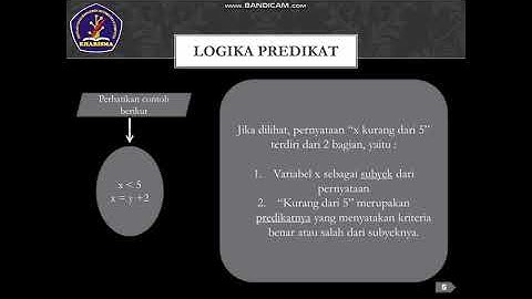 Logika Predikat   (Logika Informatika}