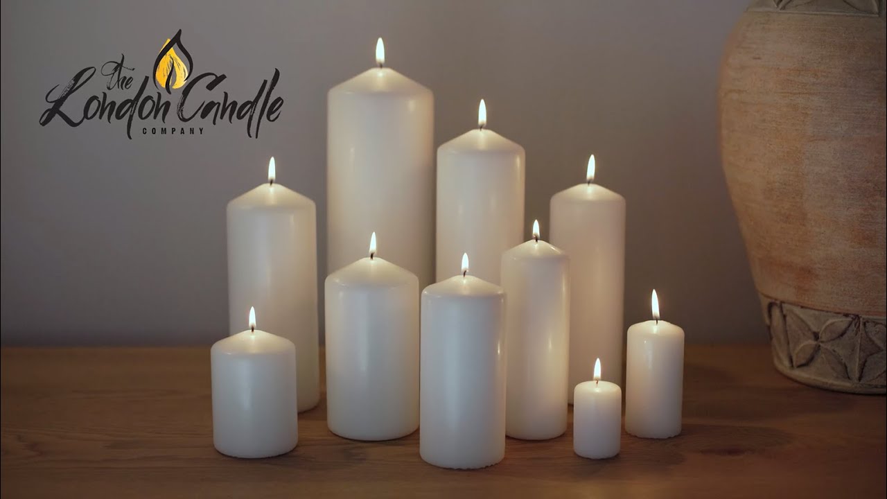 Wholesale White Pillar Candles 🕯 The London Candle Company YouTube