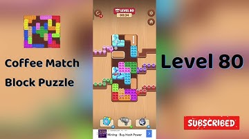 Coffee Match Block Puzzle Level 80 Walkthrough ☕🧩 | Step-by-Step Solution | Go Answer