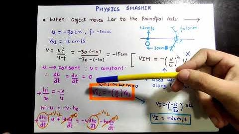 Image Velocity Spherical Mirrors 3 | Object moving Perpendicular | Class 12 PHYSICS | JEE/NEET