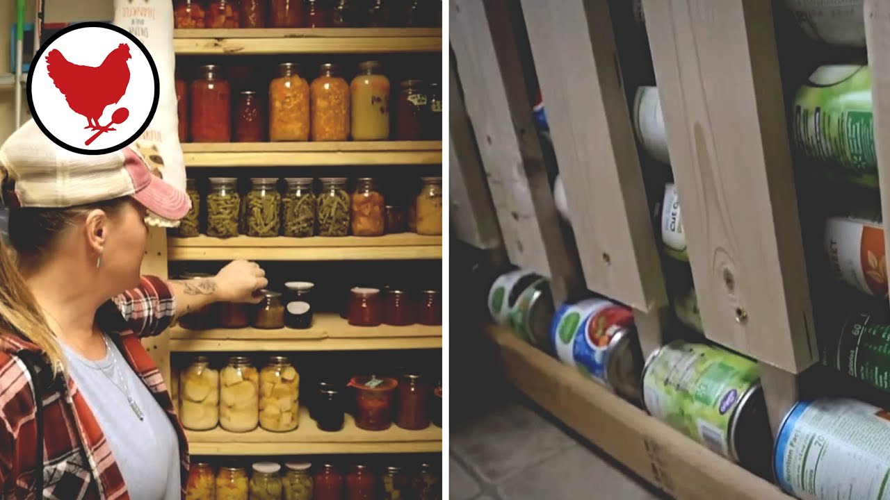 How I Made My DIY Pantry Storage  Rotational Can Rack, Canning Shelves,  Found Space 