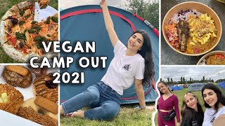 VEGAN CAMP OUT 2021 VLOG | What I ate over the weekend | Food, Activism, Camping!