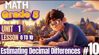 |   Lesson 8 to 10 | Estimating Decimal Differences (Part 1)🔴 شرح منهج ماث جريد 5