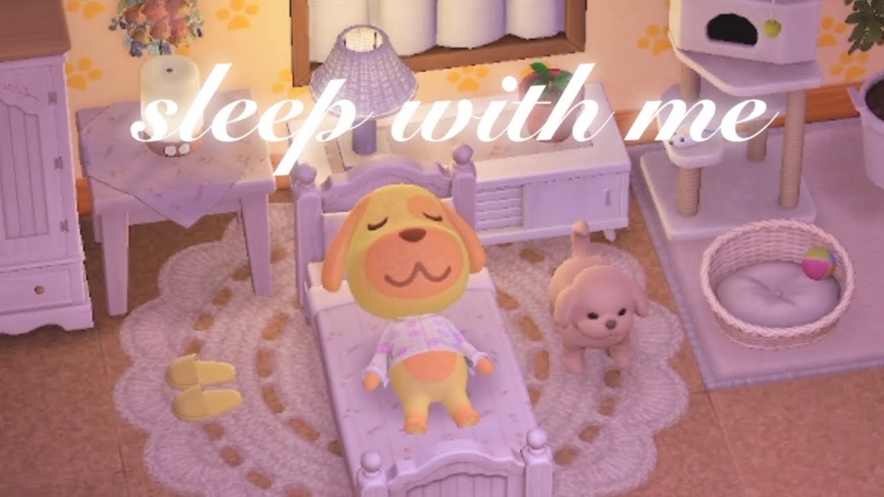 ✧ 모동숲 ASMR ✧ 🐶 sleep with 카라멜 🛏️ (6 hours) acnh あつ森