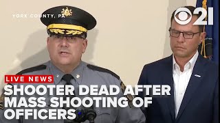 BREAKING PA Gov announces suspect is dead in shooting that killed three officers