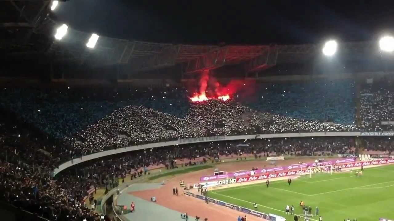 NAPOLI - JUVENTUS IL VESUVIO al SAN PAOLO - YouTube