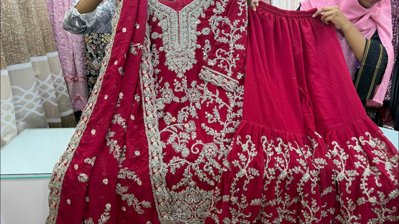 Pakistani gorgeous garara party collection ￼ New update designer collection Fashion Ka Ghar￼