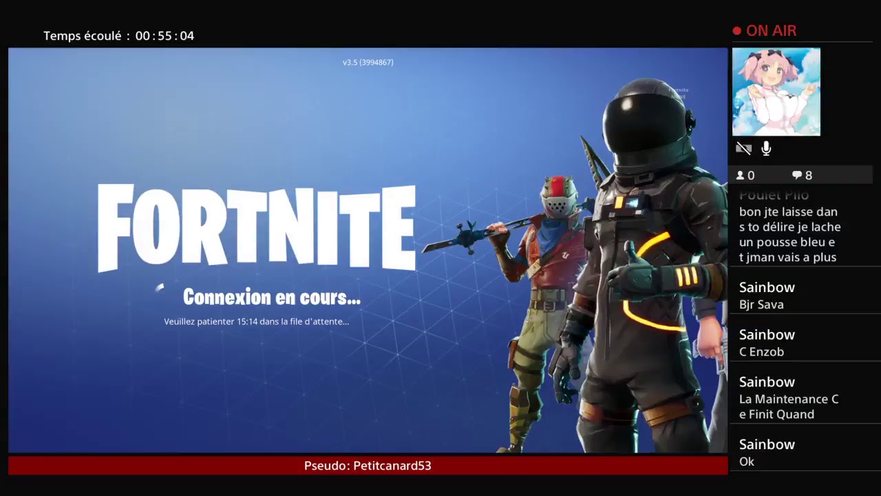 fortnite on discute en attendant la fin de la maintenance - fortnite fin de la maintenance