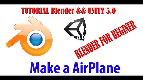 Blender Tutorial For Game Unity 3D 2015 - Make a AirPlane Model For game