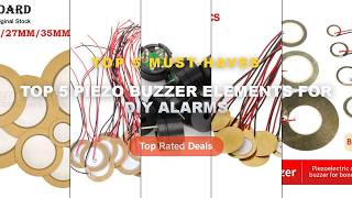 Cheap & Best Top 5 Piezo Buzzer Elements For DIY Alarms Unboxing & Review - 5/10PCS Piezoelectric Pi