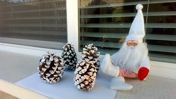 How To Make  Frosted Pinecones