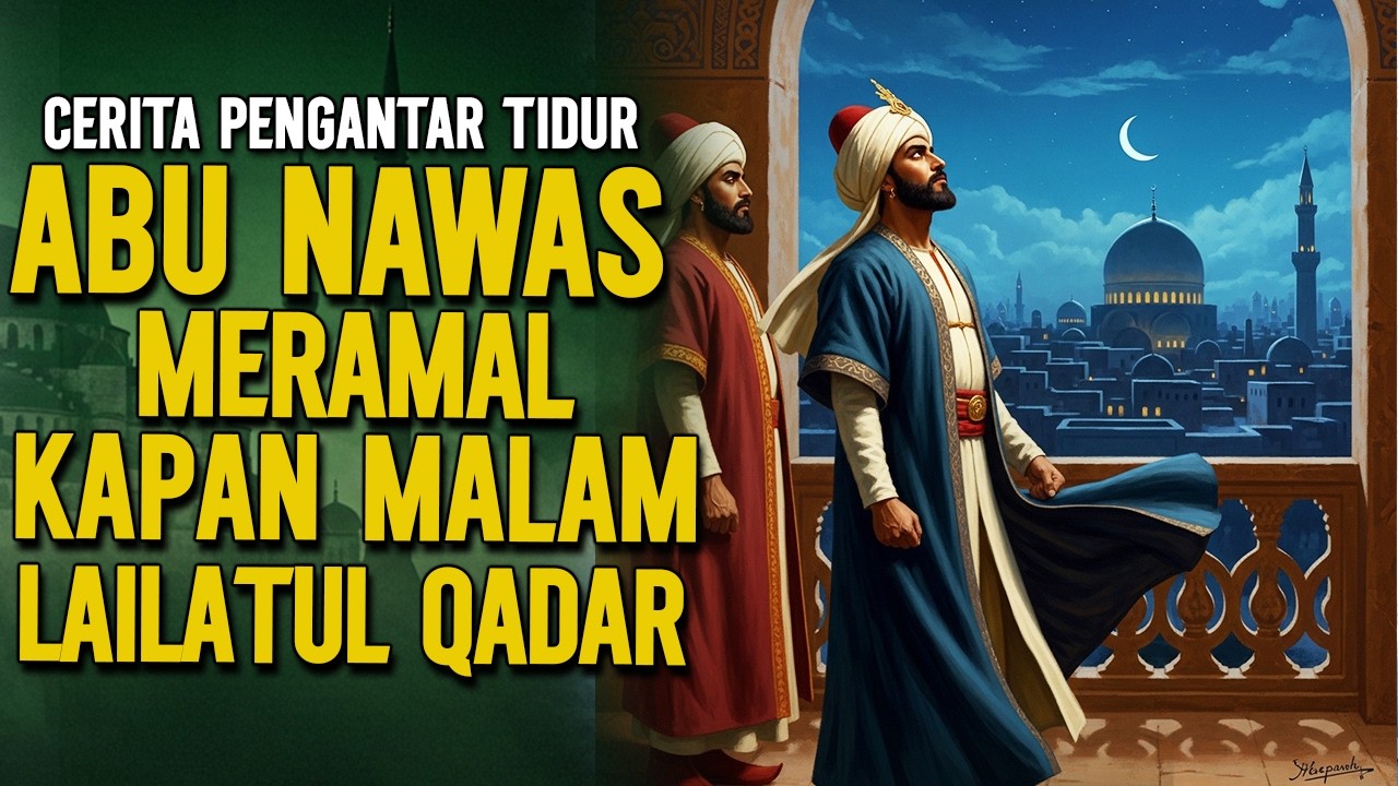 JAWABAN CERDAS ABU NAWAS KAPAN TERJADINYA MALAM LAILATUL QADAR || CERITA LUCU PENGANTAR TIDUR