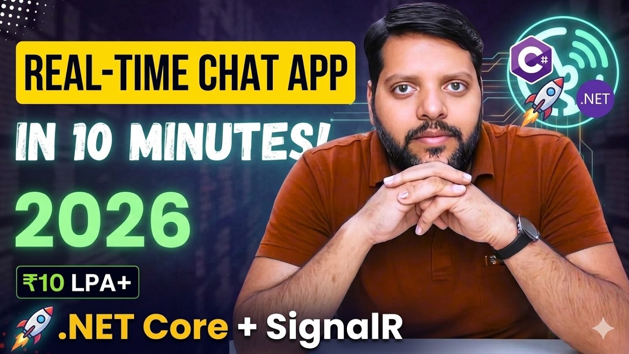Build Real-Time Chat App in .NET Core 🔥 | SignalR Project Step-by-Step ...
