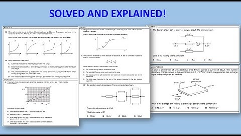 SOLUTION OF VARIOUS MULTIPLE CHOICE ELECTRICITY PART 1