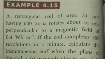 12th Physics Electromagnetic induction and alternating current EXAMPLE 4.15 in Tamil
