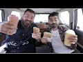 تجربة أكل حسن مطر وعبود في السيارة مع جو حطاب 