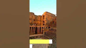 Syria Daraa Bosra Al Sham Bosra Al Sham Roman Archaeological Castle And Amphitheater 
