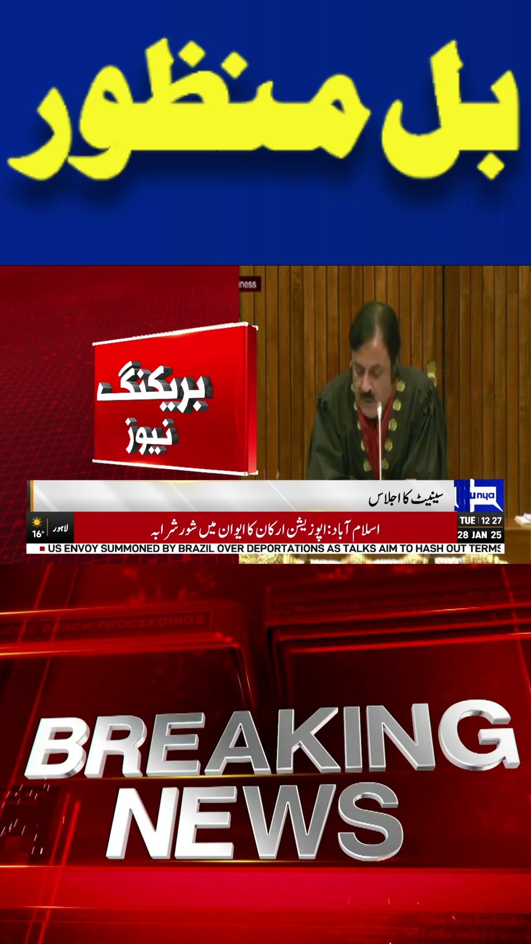 Senate Passes PECA Amendment Bill amid strong protest from opposition, journalists | #shorts