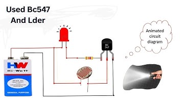 make  Light sensor (LDR) with BC547 transistor || make ldr darkness sensor circuit simple diy