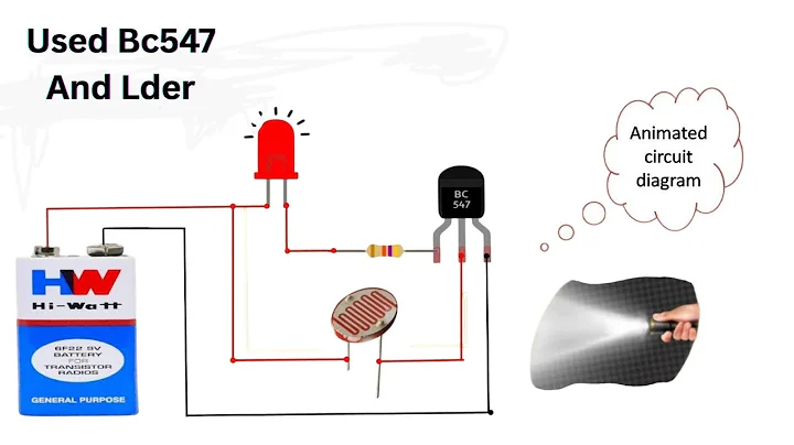make  Light sensor (LDR) with BC547 transistor || make ldr darkness sensor circuit simple diy