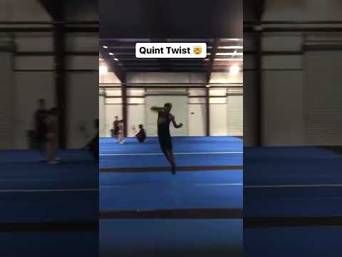 Cheer doing it before gymnastics😳#gymnastics #mensgymnastics #quint #floor