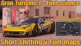 Gran Turismo 7 fuel science...Short shifting v Fuel maps...are fuel maps useless?