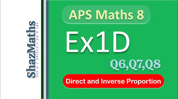 Exercise 1d Q 6,7,8 II APS Maths 8 II New Secondary Mathematics Book 3 Updated Edition