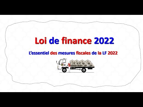 2022 مستجدات قانون المالية لسنة - (Finances publiques) loi de finance 2022