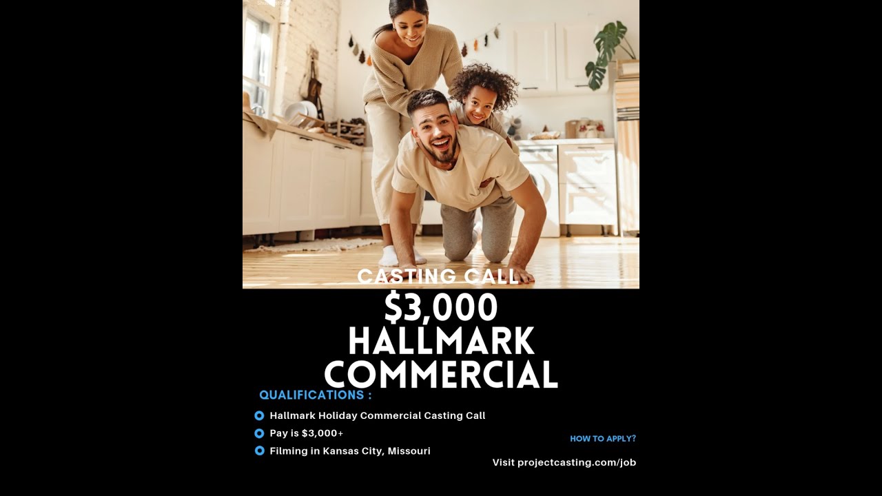 🎄✨ Casting Call Star in a $3,000+ Hallmark Holiday Commercial! 🎬🎁