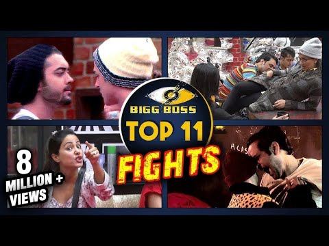 Top 11 FIGHTS In Bigg Boss 11  Hina Khan Arshi Khan Luv Tyagi Vikas Gupta Priyank Sharma