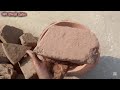 ASMR Lover 😋 dusty texture 😷🤤 #satisfying #bombastic 💣 red mud claypot #crumbling
