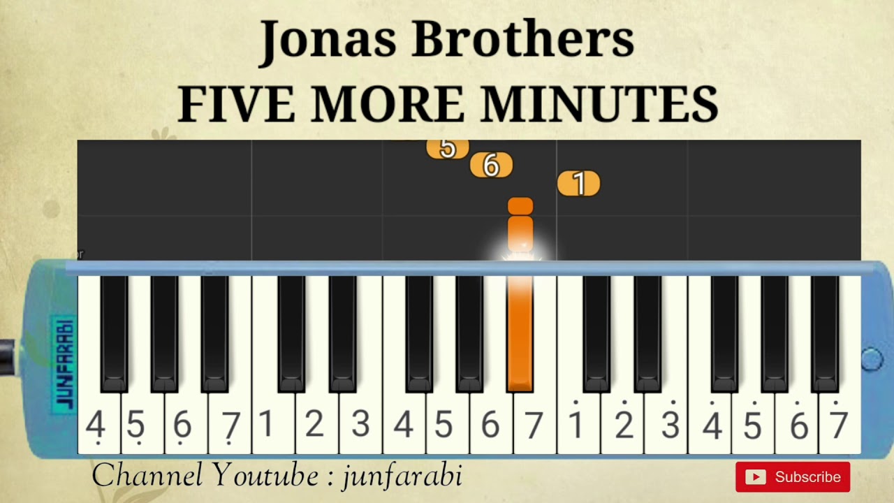 Jonas Brothers FIVE MORE MINUTES instrumental melodica YouTube