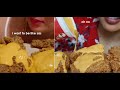 pink asmr copying sas asmr for 7 minutes | onion, fried chicken kfc, frozen grapes