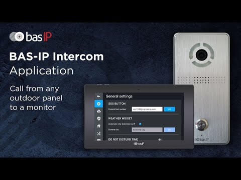 Call from any outdoor panel to a monitor and its forwarding to the BAS-IP Intercom application