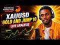 XAUUSD Gold and Jump 10 Live Analysis: Finding Sniper SMC Entries Today